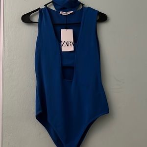 Zara blue body suit